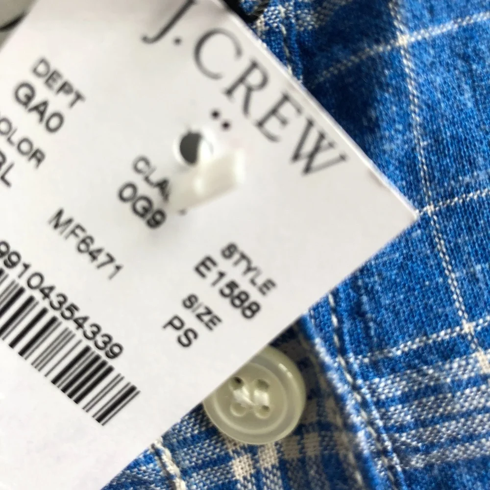 J Crew Petite homespun popover shirt in boy fit. S - Picture 4 of 5
